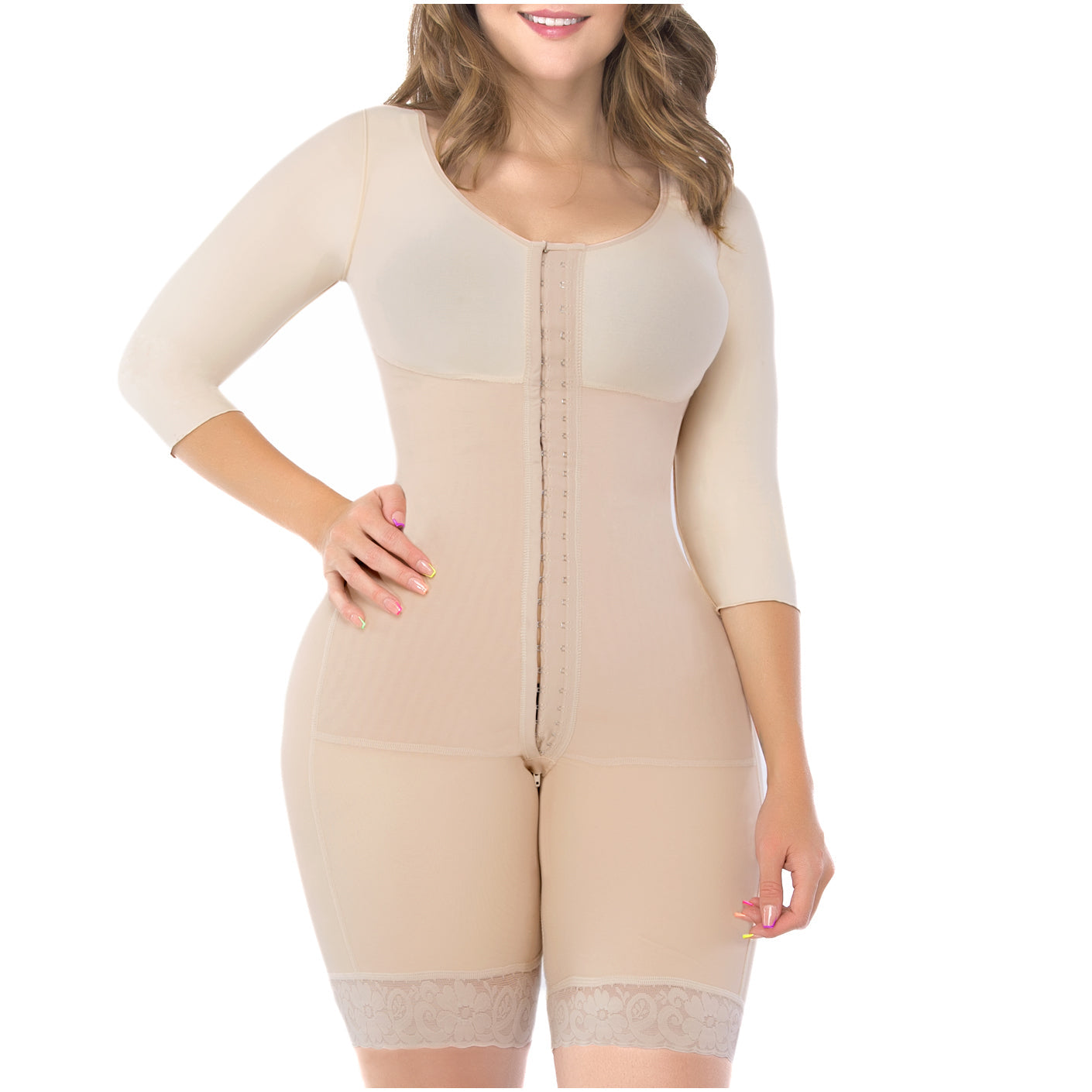 Mid Thigh With Sleeves